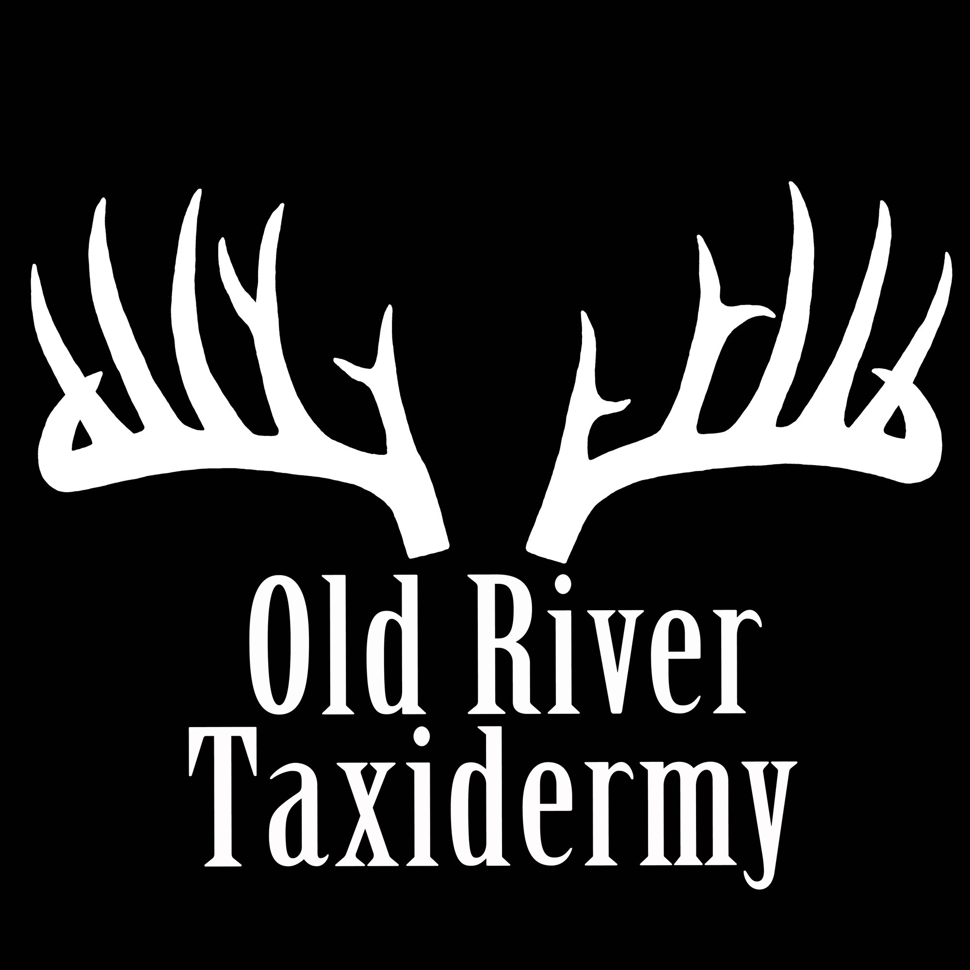 old river taxidermy logo inverted color (1)